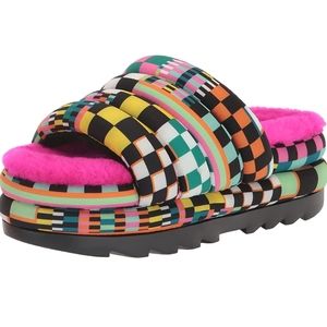 UGG Women's Maxi Checks Slide Sandal